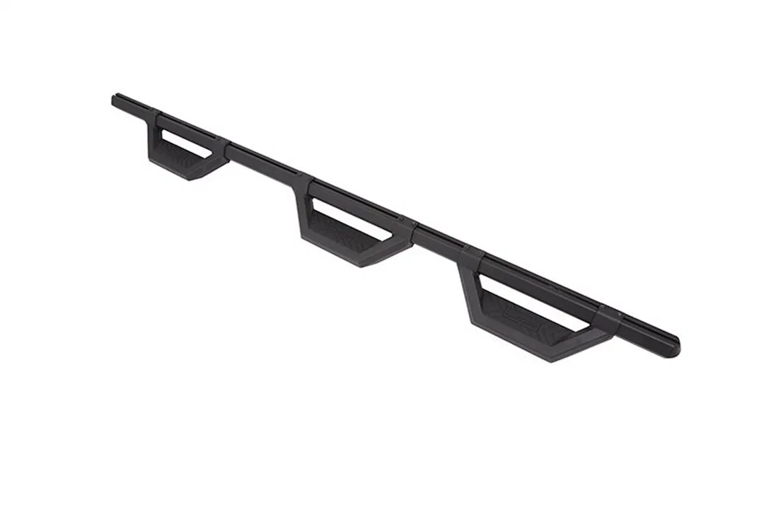 DZ66341WTB – DEE ZEE Nerf Bar - Truck Wheel To Wheel, With Drop Down Steps Hexagonal Straight Textured Powder Coated ...